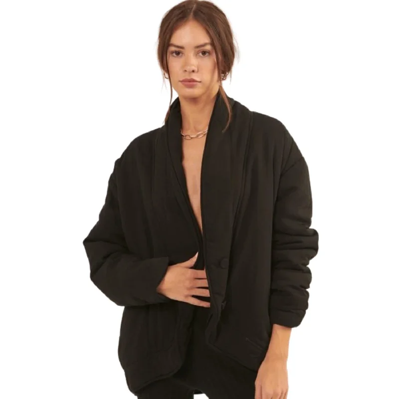 Chic Comfort Wear A Solid Woven Jacket