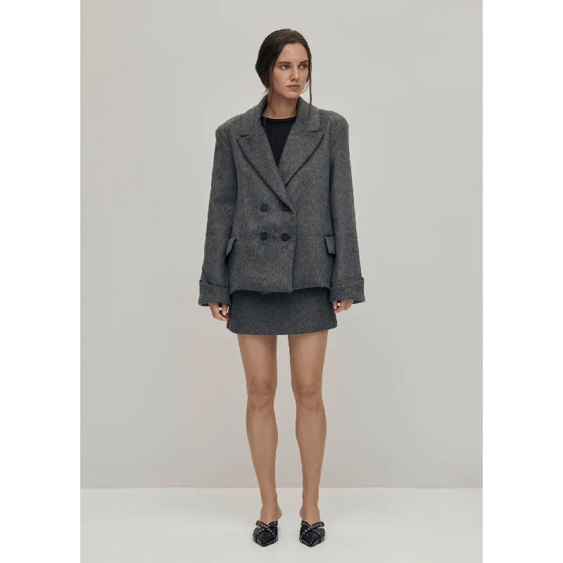 Comfortable Lounge Wear Mei Grey Coat