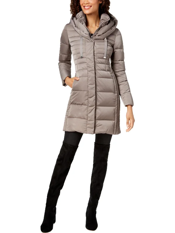 Cozy Fashion Trends Mia Womens 2-in-1 Fitted Down Coat