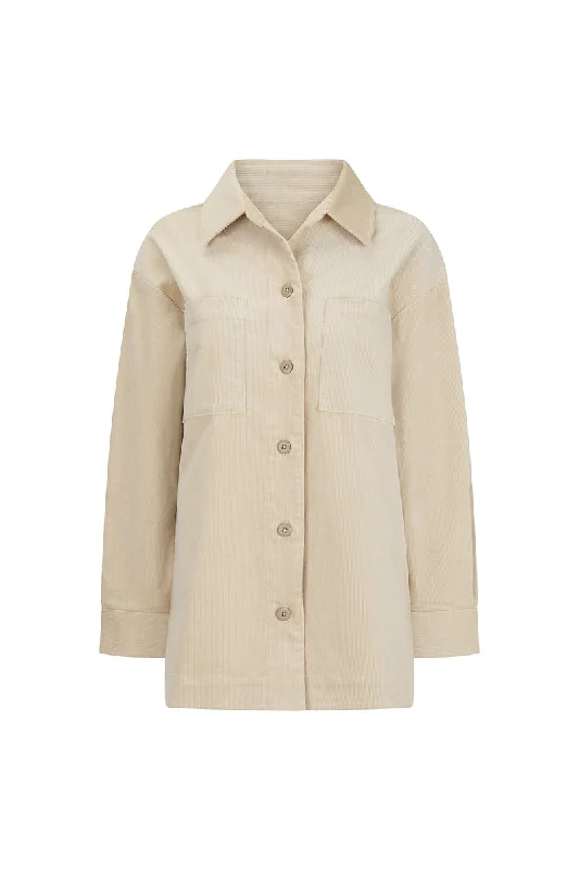 Casual Fit NIGHT HAZE CORD JACKET - CREAM