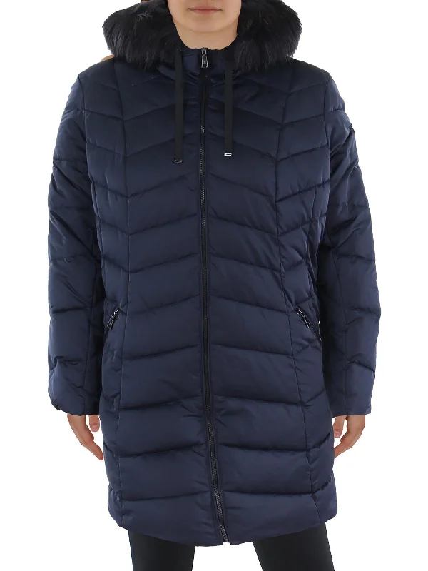 All-Day Style Plus Womens Insulated Hooded Puffer Jacket