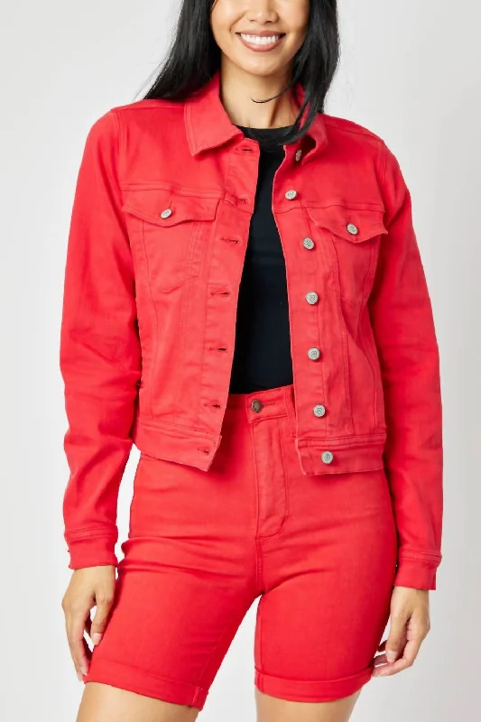 All-Day Style Robbin’S Jacket In Red