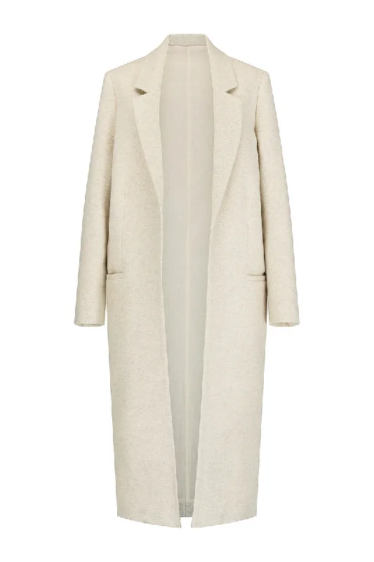 Soft Knitwear WHISPERS FROM NATURE COAT - CREAM