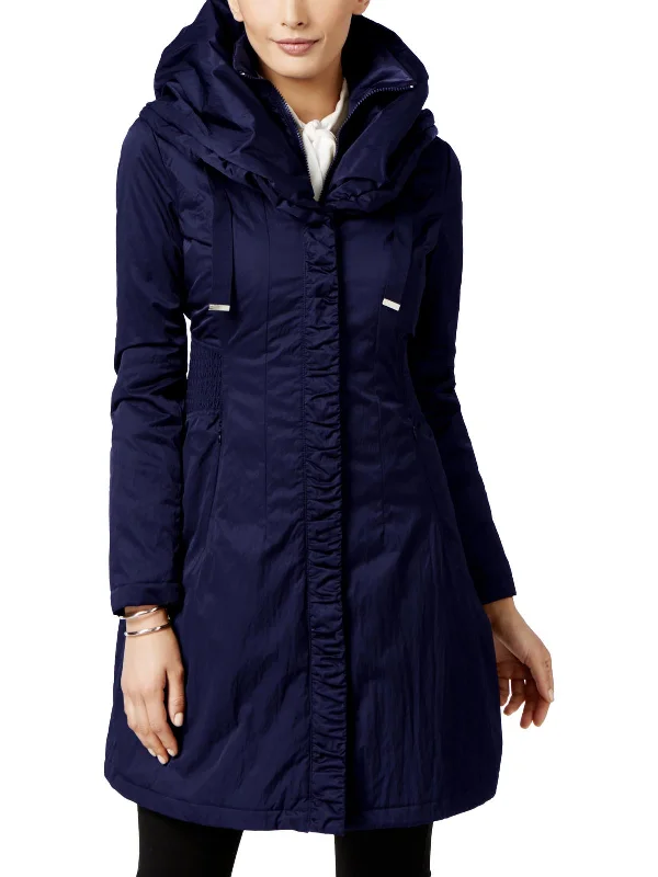 Relaxed Clothing Womens Hooded Long Raincoat