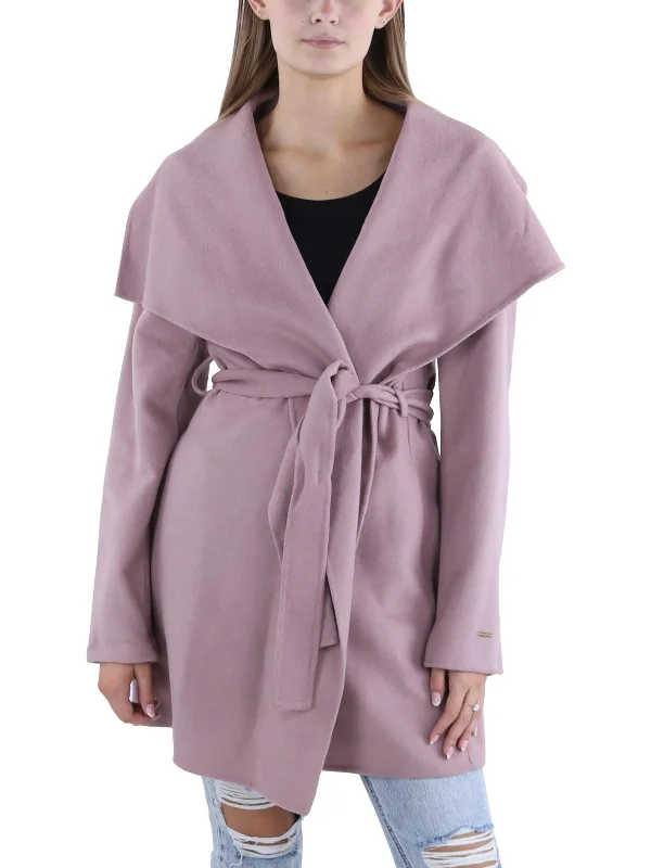 Effortless Looks Womens Winter Wool Blend Wrap Coat