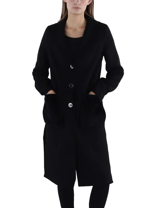 Soft Wearables Womens Wool Blend Long Wool Coat