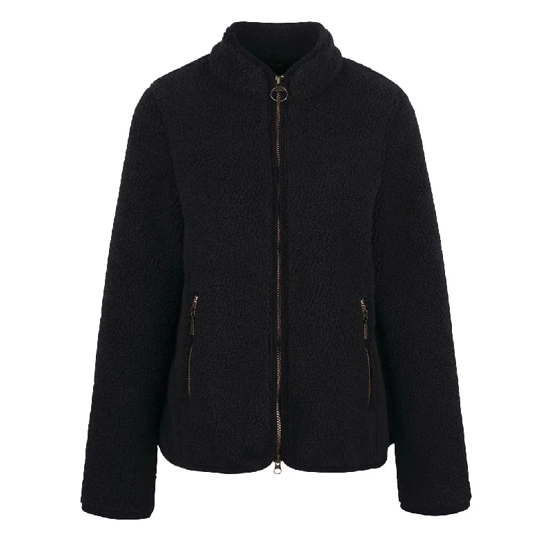 Comfortable Lifestyle Barbour Womens Lavenham Fleece Classic Black
