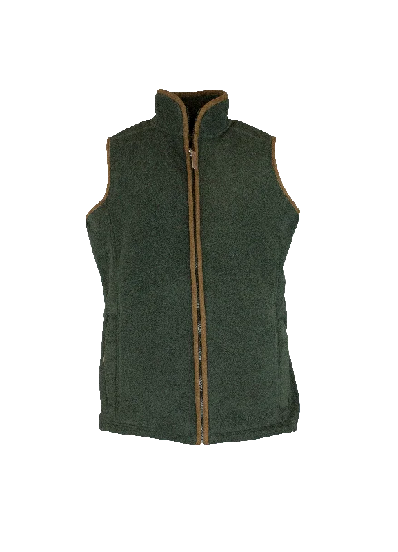 Soft Casuals LF201 - Ladie's Fleece Gilet - GREEN