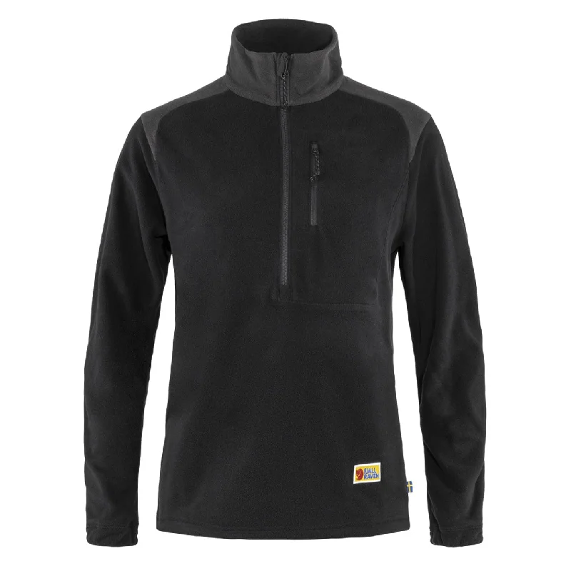 Cozy Footwear Fjallraven Womens Vardag Lite Fleece Black / Dark Grey