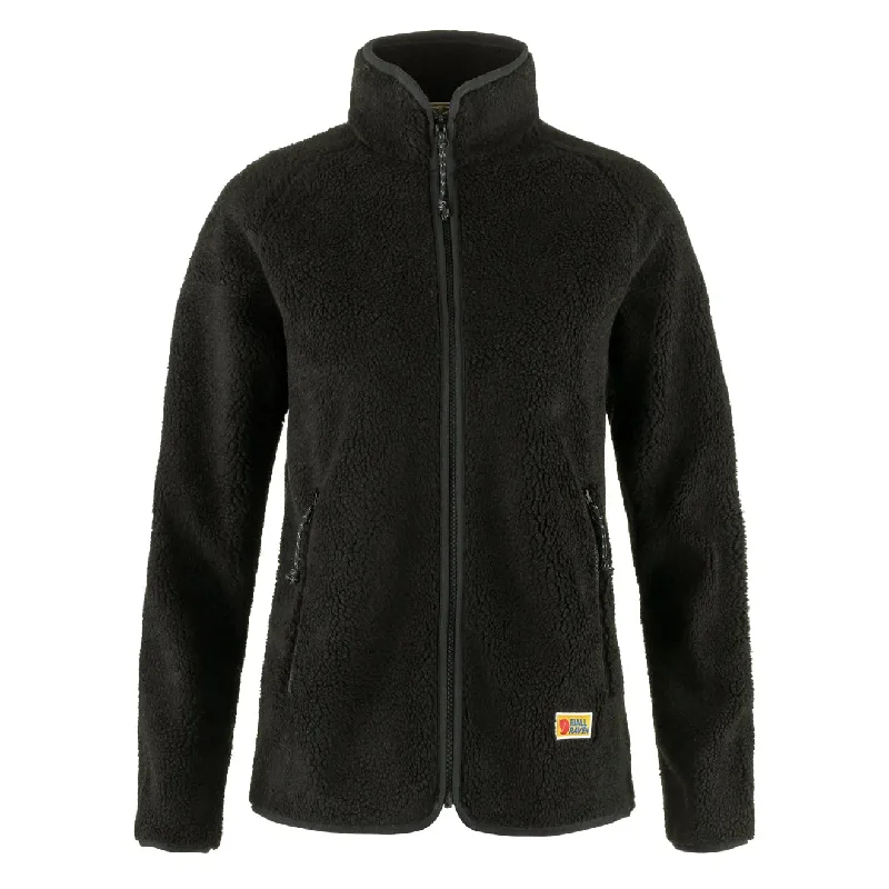 Warm Wear Fjallraven Womens Vardag Pile Fleece Black