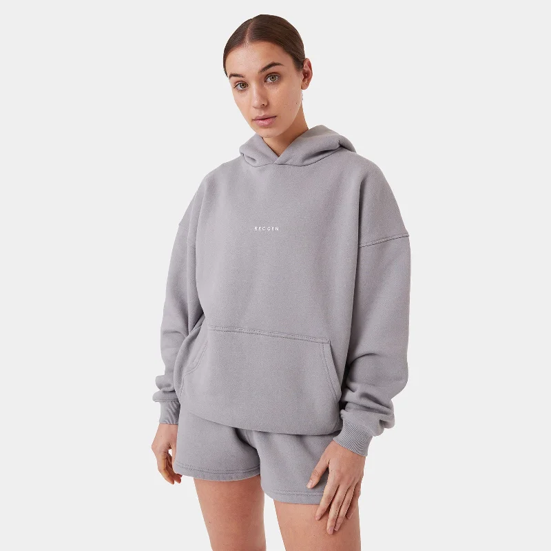 Cozy Chic Wear REC GEN - Float Fleece Hood Chalk Grey