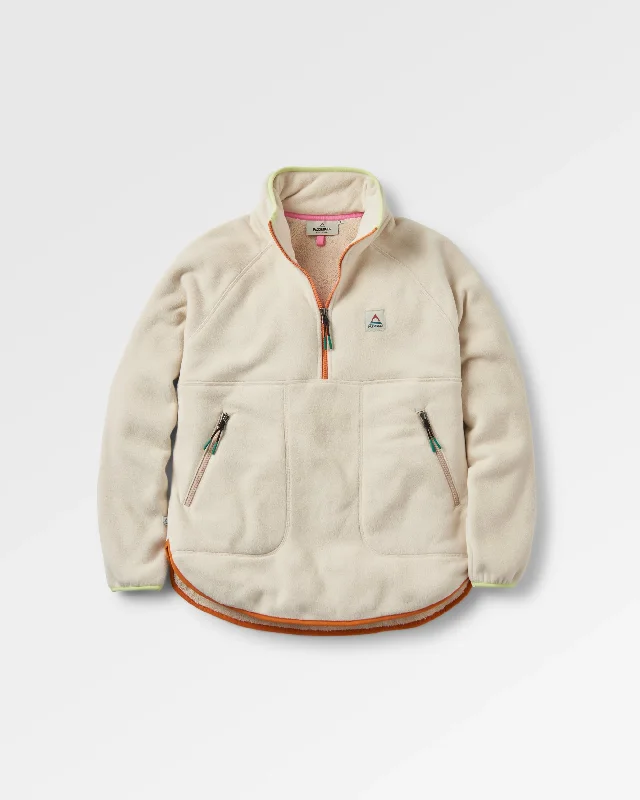 Comfortable Chic Folksy Recycled Sherpa Fleece - Oat