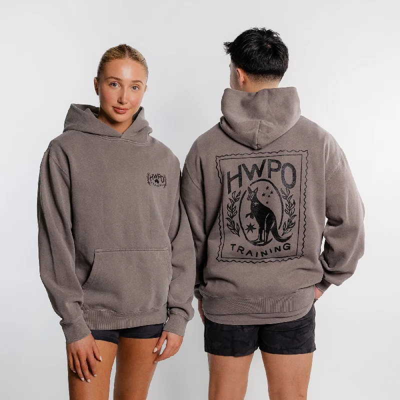 Elegant Casuals HWPO - RELAXED HOODIE - FADED GRAY - HWPO AUS