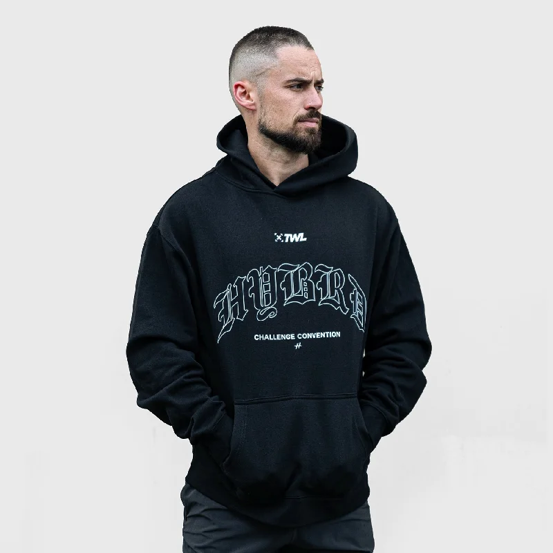 Relaxed Clothing HYBRD x TWL OVERSIZED RELAX HOODIE - WASHED BLACK