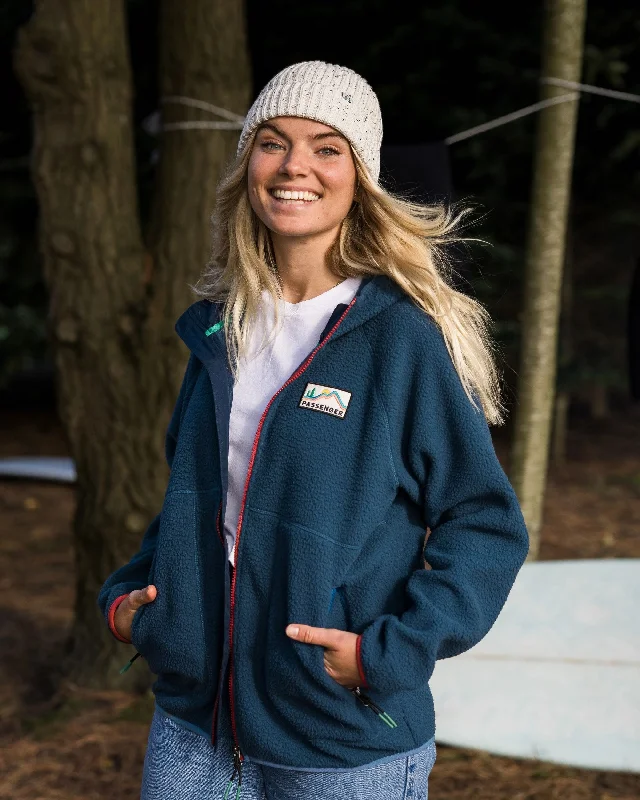 Stylish Jackets North Coast 2.0 Full Zip Recycled Sherpa Fleece - Dark Denim
