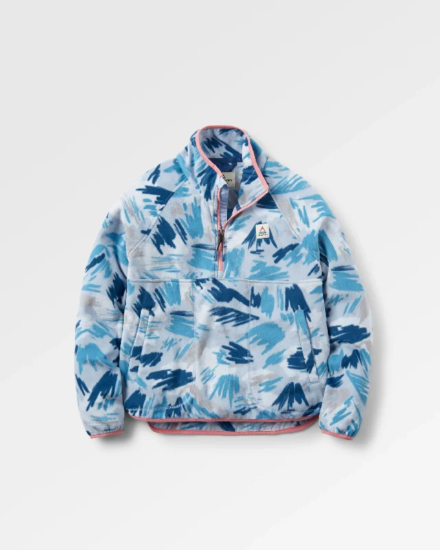 Timeless Outfits Sorrel Recycled Polar Fleece - Abstract Mountain Blue Fog