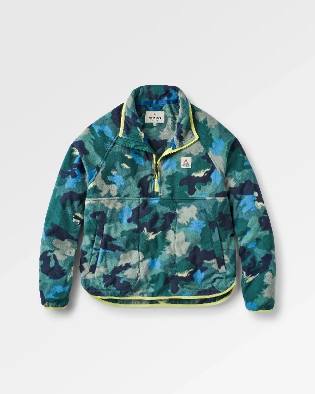 Warm Layers Sorrel Recycled Polar Fleece - Alpine Camo Rain Forest