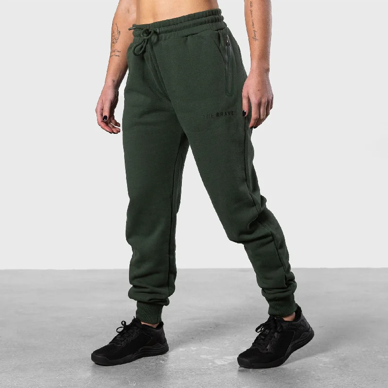 Easy Comfort Style THE BRAVE - WOMEN'S SIGNATURE JOGGING PANTS 2.0 - DARK OLIVE