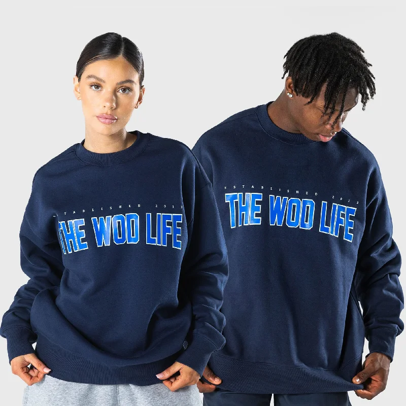 Urban Chic TWL - SUMMIT OVERSIZED CREW - VARSITY/NAVY