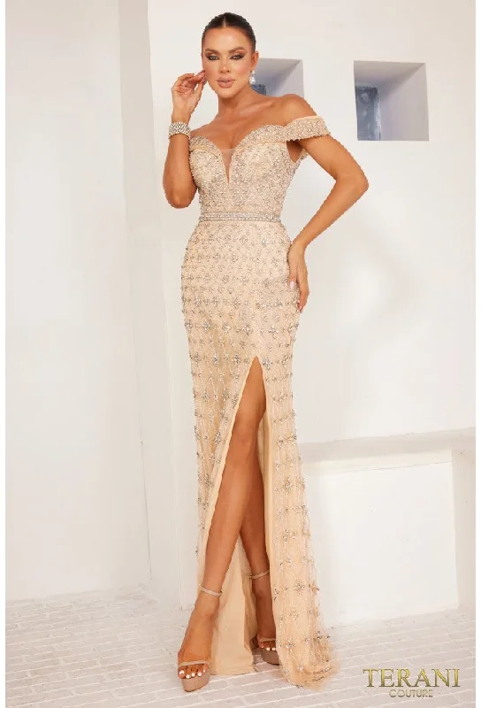 Comfortable Lounge Wear TERANI 241GL2677 DRESS